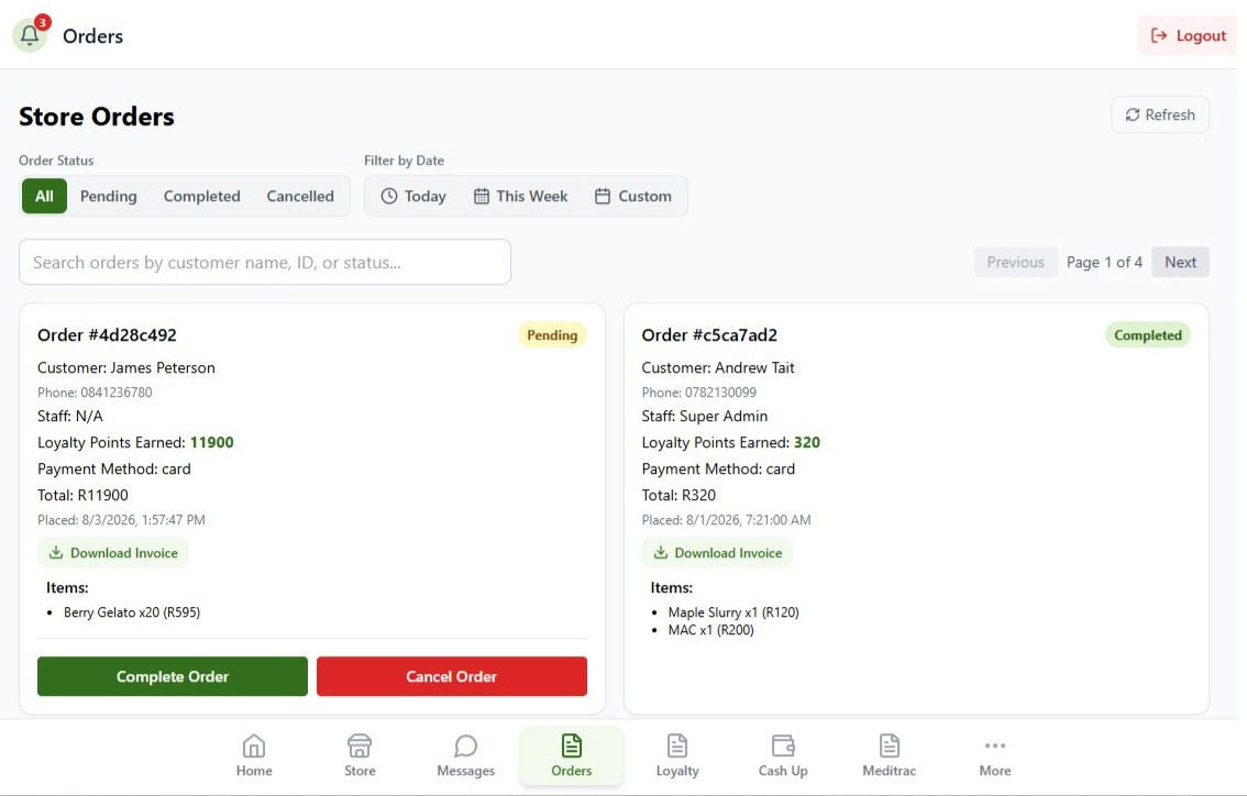 Store Operations - Order Management